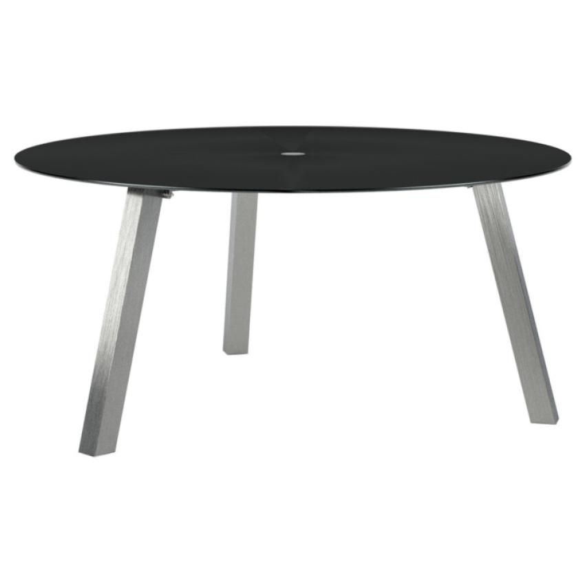 Esstisch Timbas Esszimmertisch Kuchentisch Tisch In Schwarz Mit Glas 150x90 Cm Ebay