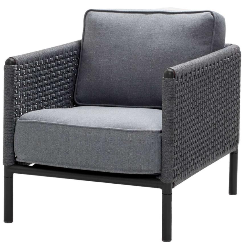 ENCORE • Outdoor Loungesessel &/ Loungechair • Lavagrau / Dunkelgrau • Cane-line ENCORE • Outdoor Loungesessel &/ Loungechair • Lavagrau / Dunkelgrau • Cane-line 73215
