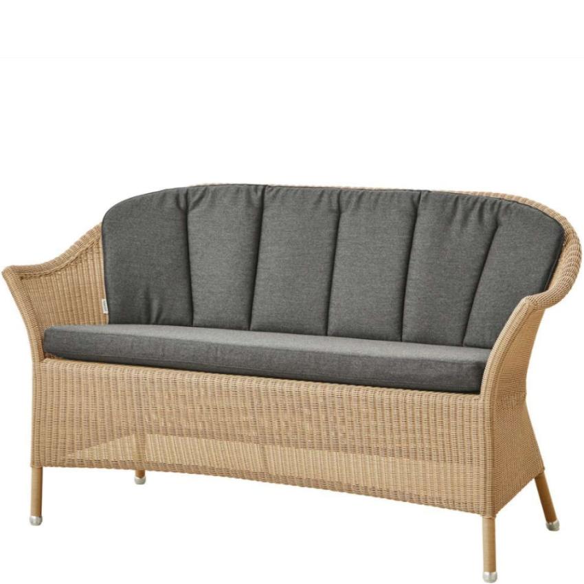 LANSING • 2-Sitzer Sofa • Natur • Cane-line LANSING • 2-Sitzer Sofa mit optionalem Sitz-/Rückenkissen 72703
