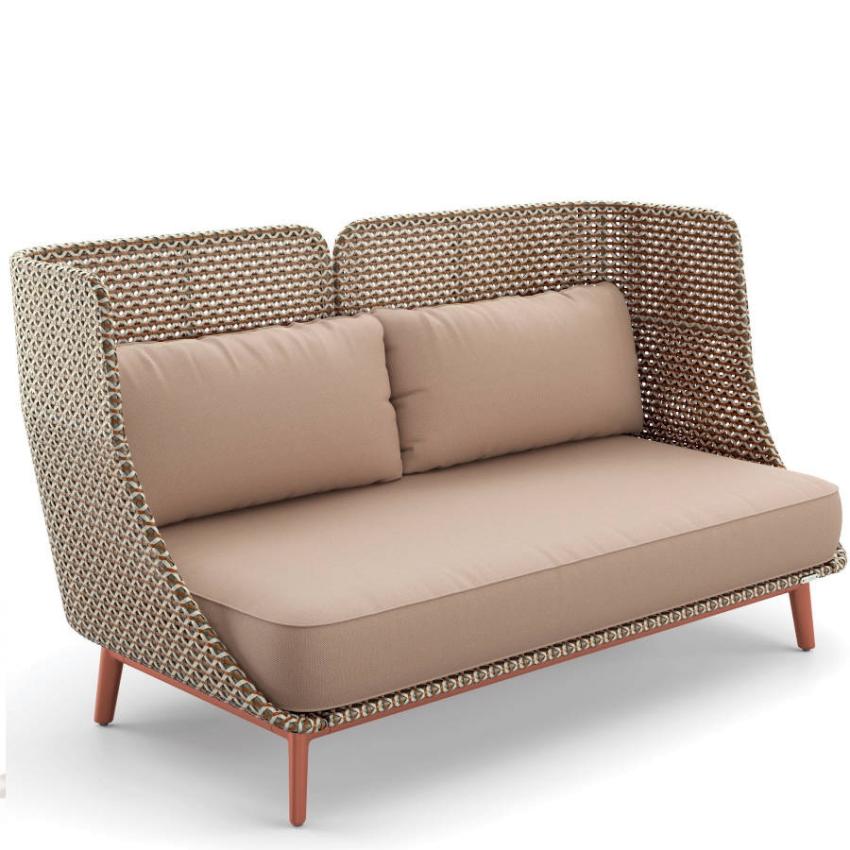 MBARQ • Outdoor 3-Sitzer Sofa • hohe Rücklehne • Geflecht in Chestnut,  Pepper oder Baltic • Polster exklusive • DEDON » PAVILLA Online-Shop