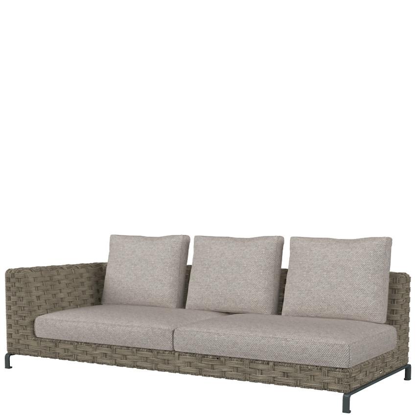 RAY OUTDOOR NATURAL • Loungemodul Endelement • 236cm LINKS • B&B Italia RAY OUTDOOR NATURAL • Loungemodul Endelement • 236cm LINKS • div.Farben • B&B Italia 57174