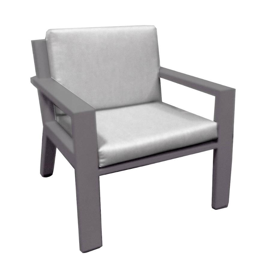 VIKING • Low Dining Sessel • Aluminium Anthrazit oder Weiss • BOREK VIKING • Low Dining Sessel • Aluminium Anthrazit • BOREK 59712