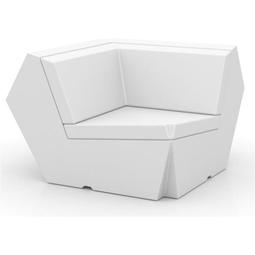 VONDOM FAZ • Lounge-Eckmodul-Sofa 90° • Oberfläche matt in diversen Farben VONDOM Lounge-Eckmodul-Sofa 90° FAZ 28039