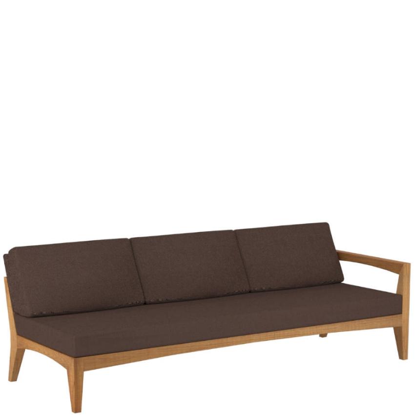 ZENHIT • Outdoor Lounge Modul 3-Sitzer Sofa • Armlehne LINKS • inkl.Polster • ROYAL BOTANIA ZENHIT • Loungemodul 3-Sitzer Sofa • Armlehne LINKS • Teakholz • ROYAL BOTANIA 67995