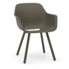 CAPTAIN`S CHAIR • Gartenstuhl mit Armlehnen • Sitzschale in div. Farben • Pipe Gestell  • EXTREMIS-84307 