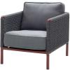 ENCORE • Outdoor Loungesessel &/ Loungechair • Bordeaux / Dunkelgrau • Cane-line ENCORE • Outdoor Loungesessel &/ Loungechair • Bordeaux / Dunkelgrau • Cane-line