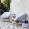 PEACOCK ROPE • Outdoor Loungesessel / Loungechair • Soft Rope Hellgrau mit optionalem Sitzpolster-72371 PEACOCK ROPE • Outdoor Loungesessel / Loungechair • Soft Rope Hellgrau mit optionalem Sitzpolster