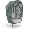RILLY • Outdoor Loungesessel / Cocoon-Chair • Kunstfaser-Bespannung • Teal • Polster exklusive • DEDON RILLY • Outdoor Loungesessel / Cocoon-Chair • Kunstfaser-Bespannung • Teal • Polster exklusive • DEDON