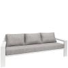 VIKING • Outdoor 3-Sitzer Sofa • Aluminium Weiss • BOREK VIKING • Outdoor 3-Sitzer Sofa • Aluminium Weiss • BOREK