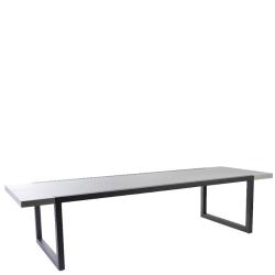 BERGEN • Gartentisch / Esstisch • 317×100cm • Aluminium • Betonoptik-Tischplatte • BOREK