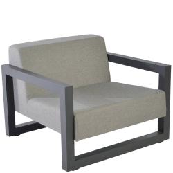 BERGEN • Loungesessel / Loungechair • Aluminium • Outdoor-Fabric Polster • BOREK