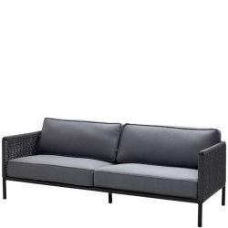 ENCORE • Outdoor 3-Sitzer Sofa • Lavagrau / Dunkelgrau • Cane-line