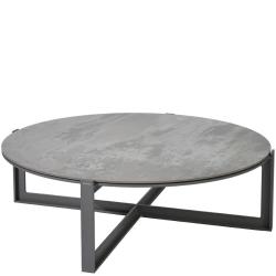 FARO • Outdoor Couchtisch • Ø123cm • Aluminium • DEKTON®-Tischplatte • BOREK