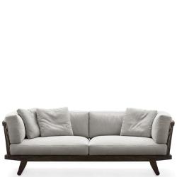 GIO • Outdoor 3-Sitzer Sofa • div.Stoffbezüge • Teakholz •Inkl. Sitzpolster • B&B Italia