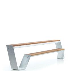 HOPPER bench • Gartentisch-Bank-Kombination • Modell 240 • div.Gestellvarianten • EXTREMIS