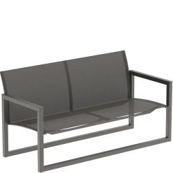NINIX • Outdoor 2-Sitzer Sofa • div.Farben • Edelstahl & Batyline® • ROYAL BOTANIA