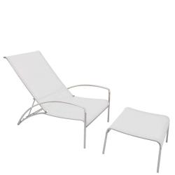 QT • Lounge-Sessel inkl. Hocker / stapelbar • Batyline® & Gestelle in div.Farbkombinationen • ROYAL BOTANIA