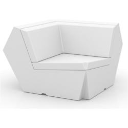 VONDOM FAZ • Lounge-Eckmodul-Sofa 90° • Oberfläche Hochglanzlackiert in diversen Farben