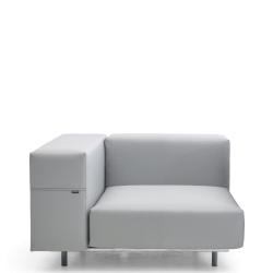 WALRUS • OUTDOOR-Loungemodul ECK-Element • Sitzbreite 80cm • LINKS & RECHTS • 4 Bezugsfarben wählbar • EXTREMIS